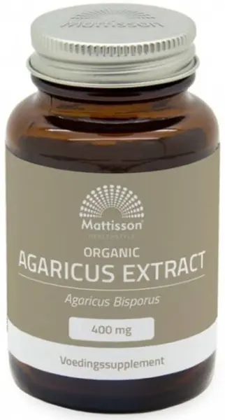 Organic Agaricus Extract, 400 mg, 60 capsule, Mattisson Healthstyle