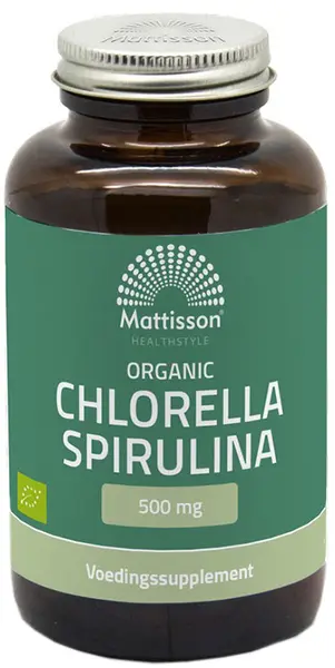 Organic Chlorella Spirulina, 240 tablete , Mattisson Healthstyle