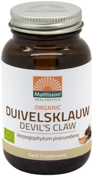 Organic Devil's Claw, 120 capsule, Mattisson Healthstyle