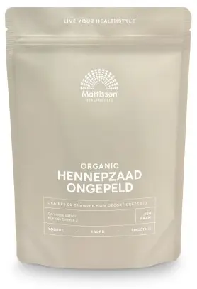 Organic Hemp Seed Unhulled, 400 g, Mattisson Healthstyle