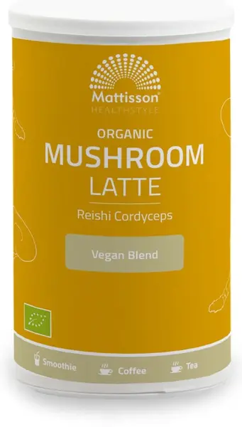 Organic Mushroom Latte, 160 g, Mattisson Healthstyle