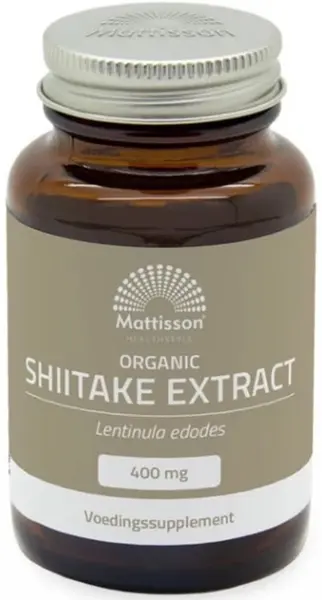 Organic Shiitake Extract, 400 mg, 60 capsule, Mattisson Healthstyle