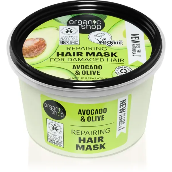 Organic Shop Avocado & Olive masca de par regeneratoare 250 ml
