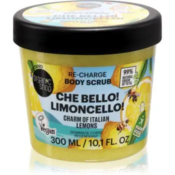 Organic Shop Body Scrub Che Bello! Limoncello! exfoliant energizant pentru corp