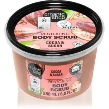 Organic Shop Body Scrub Cocoa & Sugar exfoliant pentru corp