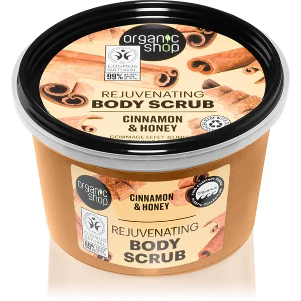 Organic Shop Cinnamon & Honey exfoliant delicat pentru corp 250 ml
