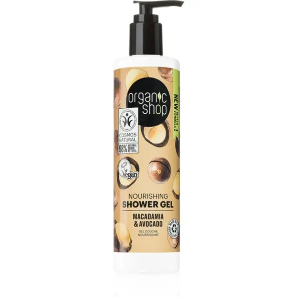 Organic Shop Macadamia & Avocado gel de dus hranitor 280 ml