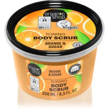 Organic Shop Orange & Sugar exfoliant tonifiant pentru corp