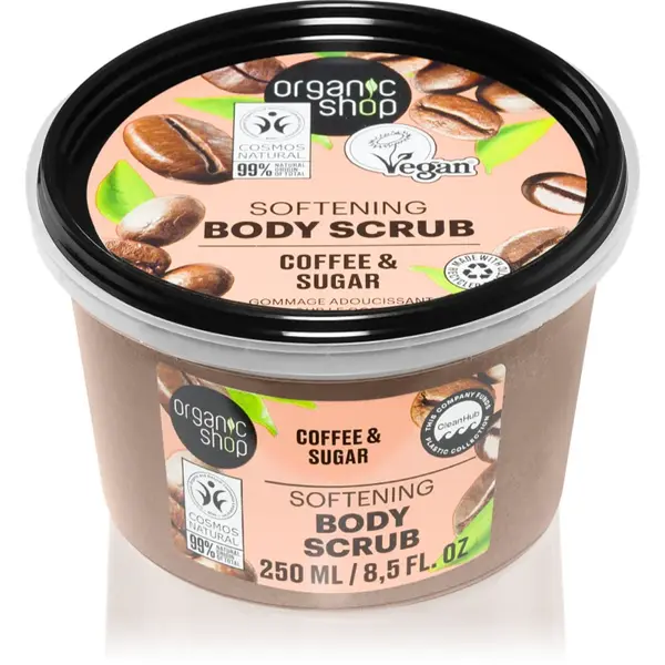 Organic Shop Organic Coffee & Sugar exfoliant de corp, cu cafea 250 ml