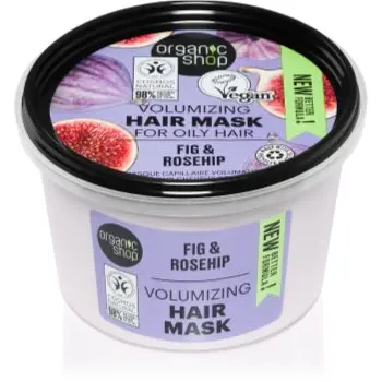 Organic Shop Organic Fig & Rosehip masca intensiva pentru un par stralucitor si catifelat