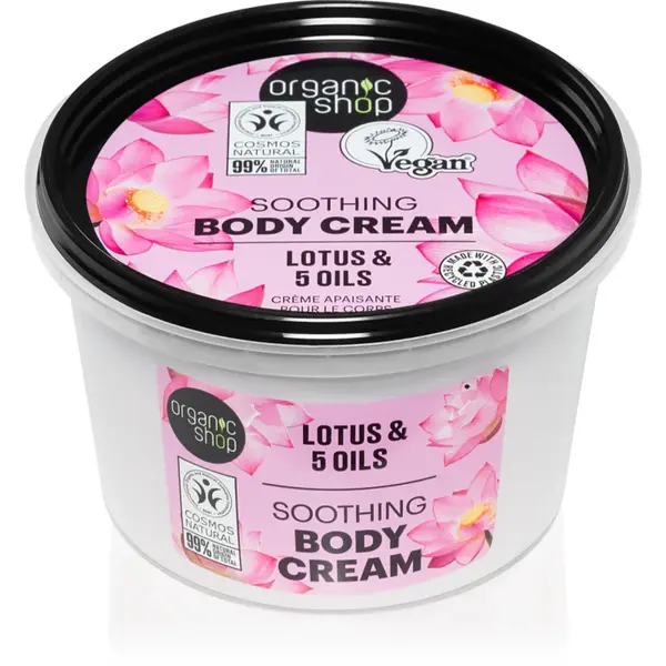 Organic Shop Organic Lotus & 5 Oils crema de corp 250 ml