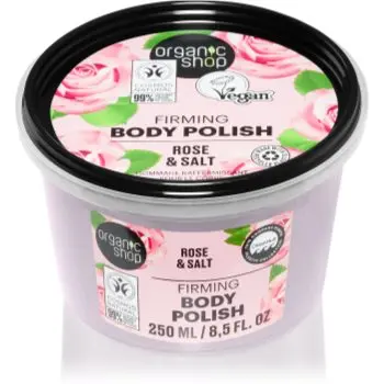 Organic Shop Organic Rose & Salt peeling corporal cu saruri