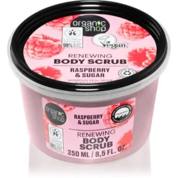 Organic Shop Raspberry & Sugar exfoliant delicat pentru corp