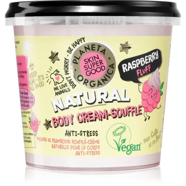 Organic Shop Skin Super Good Raspberry Fluff souffle pentru corp 360 ml