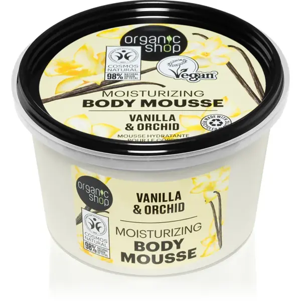 Organic Shop Vanilla & Orchid spuma de corp cu vanilie 250 ml