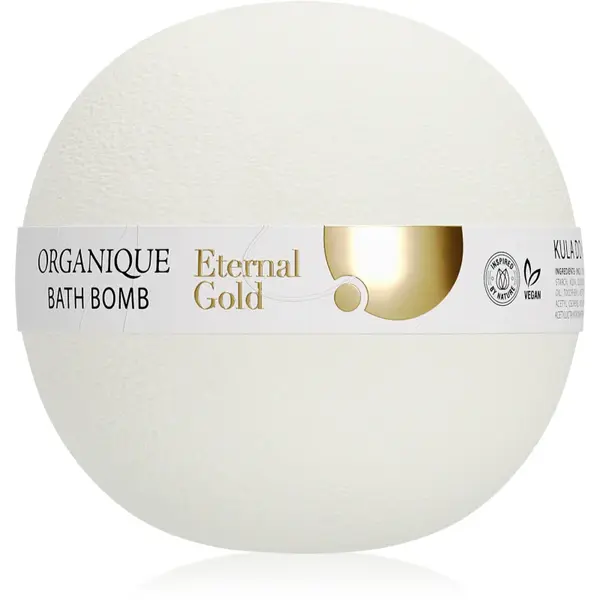 Organique Eternal Gold Smoothing Therapy bombă de baie cu efect de nutritiv 170 g