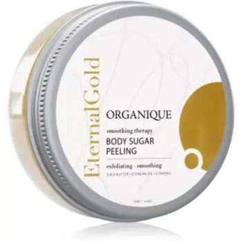 Organique Eternal Gold Smoothing Therapy exfoliant din zhar pentru netezire cu particule stralucitoare