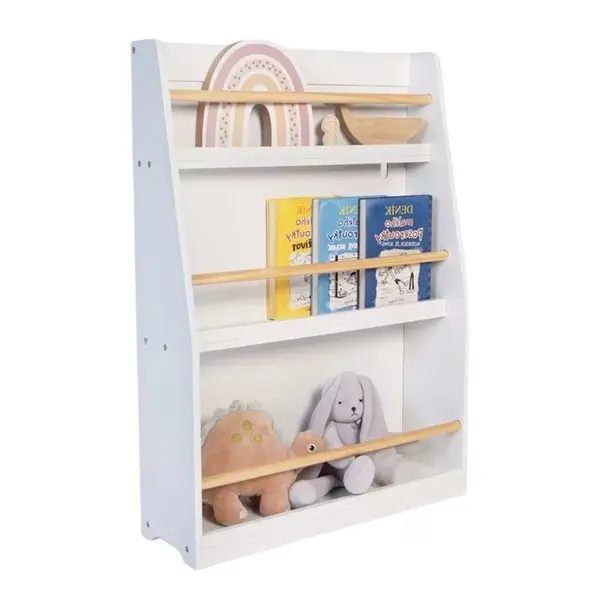 Organizator din lemn Ginger Home pentru jucarii si carti Cozy White