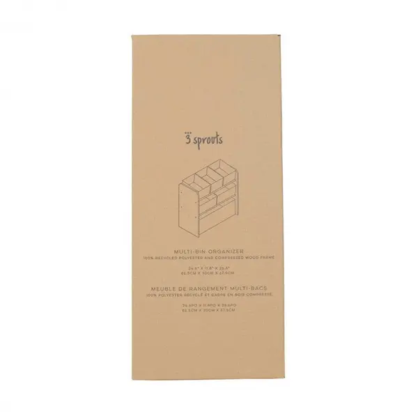 Organizator din material reciclat pentru jucarii Terrazzo Pink 3 Sprouts