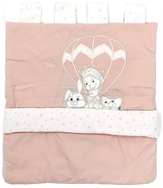 Organizator pentru pătuț Bambino Casa - Paris, Rosa