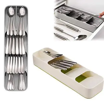 Organizator tacamuri pentru sertar, 39.6 x 11 x 5.5 cm