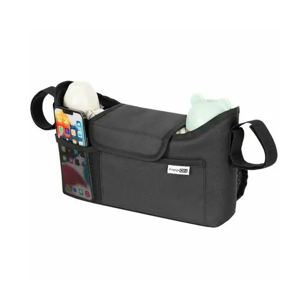 Organizator universal, FreeON, Pentru carucior, Cu multiple compartimente, Black Symphony