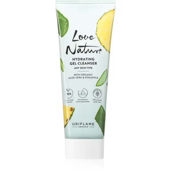 Oriflame Love Nature Organic Aloe Vera & Pineapple gel hidratant de curatare 125 ml