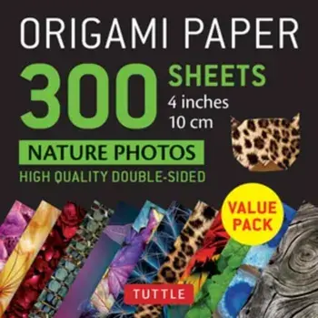Origami Paper 300 sheets Nature Photo Patterns 4 inch (10 cm), Loose-leaf/***