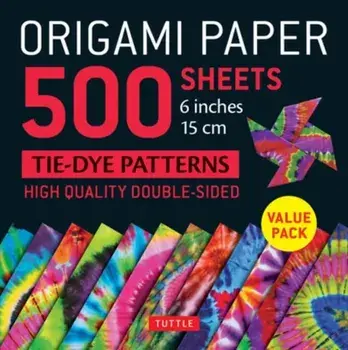 Origami Paper 500 sheets Tie-Dye Patterns 6" (15 cm). Double-Sided Origami Sheets Printed with 12 Designs (Instructions for 6 Projects Included)/***