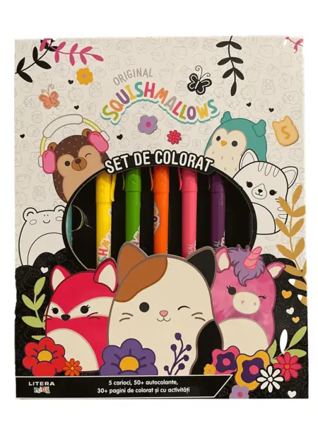 Original Squishmallows. Set de colorat