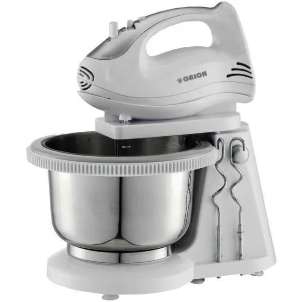 Orion Mixer cu bol Orion OBM-320W, 5 viteze, 250W, functie turbo, Argintiu