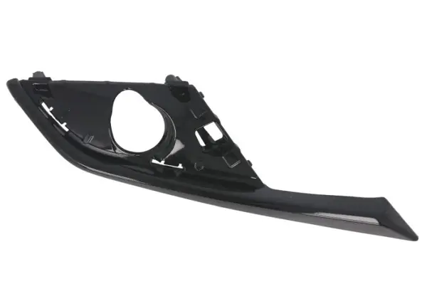Ornament bara Fata Dreapta cu orificii proiector ceata, negru potrivit MAZDA CX-3 02.15- 04.19-