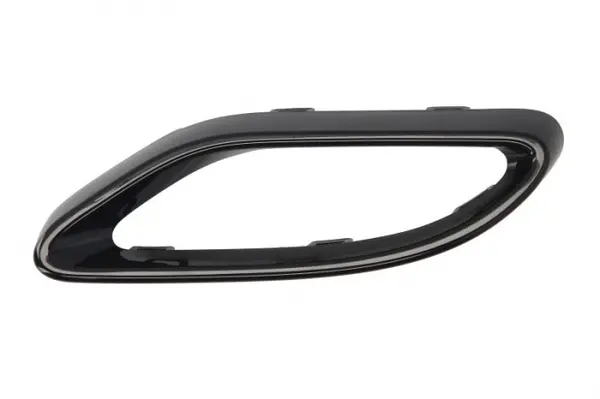Ornament decorativ sistem evacuare partea spate Spate Stanga plastic, negru lucios potrivit MERCEDES Clasa A V177, A W177 dupa 2018