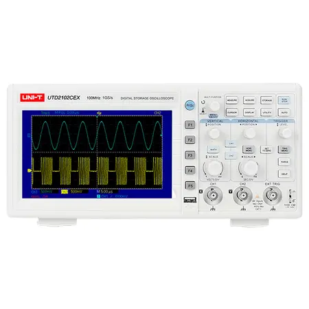 Osciloscop Digital Uni-T UTD2052CEX+, 2 Canale, 50MHz, 1GSa s, USB, Afisaj 7 inch