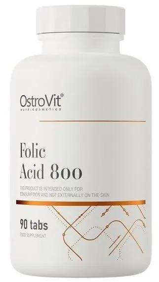 OstroVit Acid folic, 800 mcg, 90 tablete
