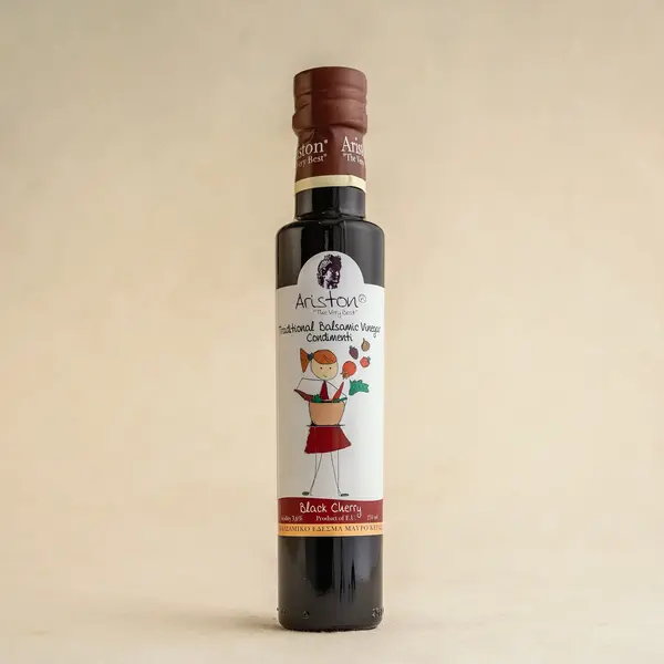 Otet balsamic cu cirese negre, fara zahar, 250 ml