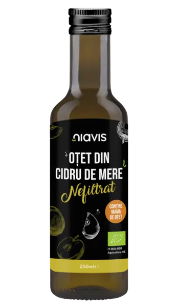 Otet din cidru de mere nefiltrat, 250ml, Niavis