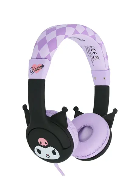 Otl Kuromi Moulded Ears Kids Wired Headphones