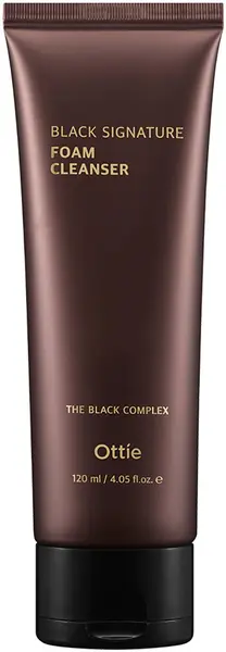 Ottie Black Signature Spumă de curățare facială cu mucină de melc negru, 120 ml