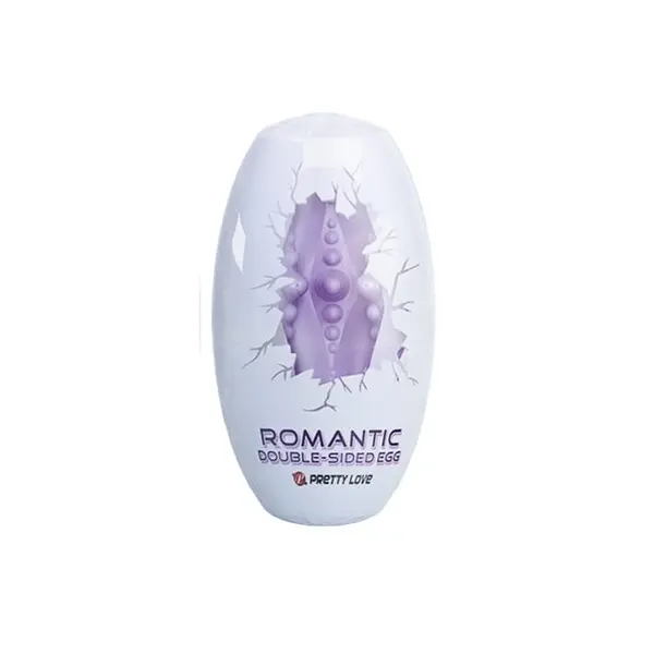 Ou pentru masturbare Pretty Love - Romantic Double Side, rezistent la apă, mov