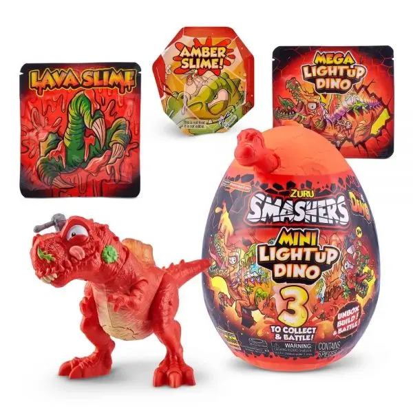 Ou surpriza dinozaur cu sunete si lumini Zuru Smashers Dino Epic S4 13 cm