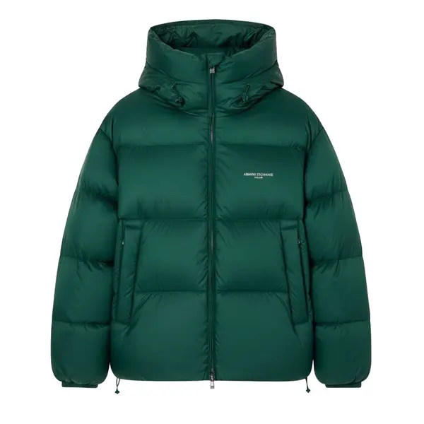 Outdoor jacket with hood green M