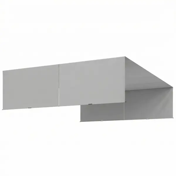 Outsunny 2 Bucăți Husă de Schimb pentru Pergolă, Protecție UV, Ușor de Montat, pentru Pergolă 3x3 m, Gri | Aosom Romania