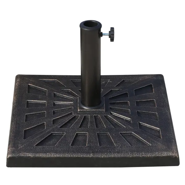 Outsunny Bază Greutate pentru Umbrelă de Soare, Rezistentă, Φ3,8-4,8cm, 16Kg, Ideală pentru Grădină | Aosom Romania
