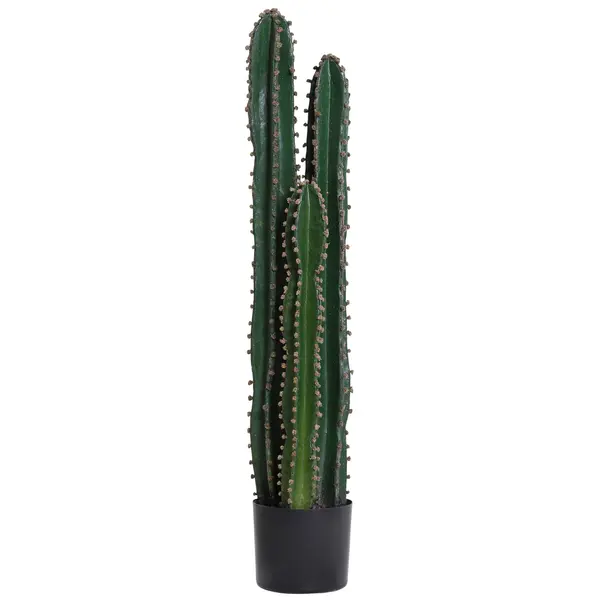 Outsunny Cactus artificial, realist, plantă artificială mare, dim. Ø 17 x 98H cm, verde | Aosom Romania