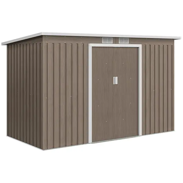 Outsunny Casuta pentru unelte de gradina, 277x130x173cm, verde | Aosom Romania