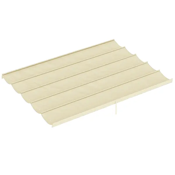 Outsunny Copertină de Schimb pentru Pergolă de Grădină cu 10 Orificii de Drenaj, Acoperire din Poliester, 250x255 cm, Gri | Aosom Romania