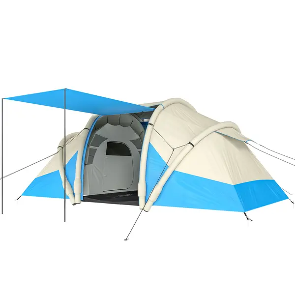Outsunny Cort gonflabil rapid de montat, refugiu de aer, cort de camping | Aosom Romania