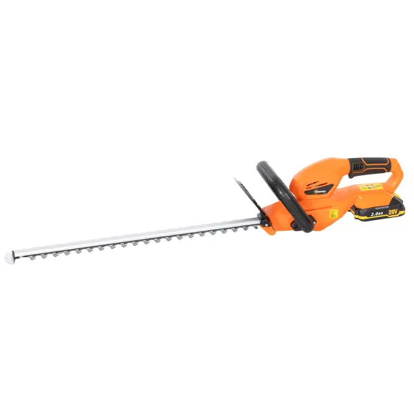 Outsunny Foarfecă de Tuns Gard Viu pe Baterie 18V, cu Baterie de 2Ah, Încărcător, Lamă Dublă de 51cm pentru Crengi, Arbuști și Ramuri, Portocaliu | Aosom Romania