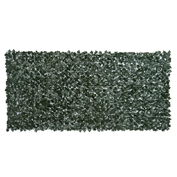 Outsunny Gard Artificial în Rolă pentru Balcon și Grădină din PE anti-UV, Gard Viu Fals cu Frunze, 300x150 cm, Verde | Aosom Romania